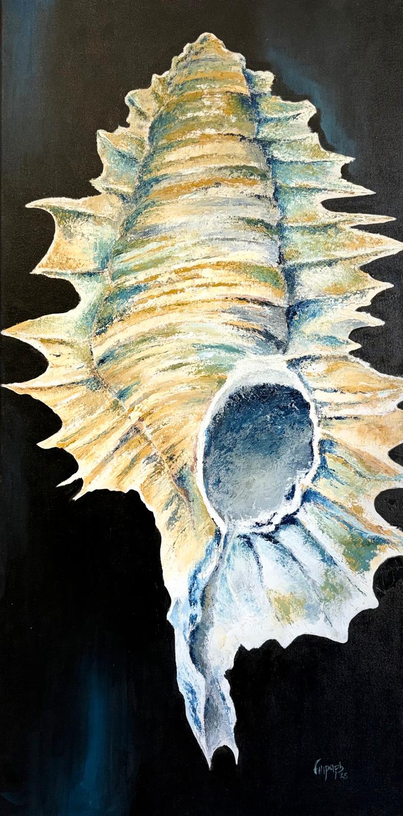 Pintura contemporânea Voz do Mar, obra de Filipa Pinto Basto